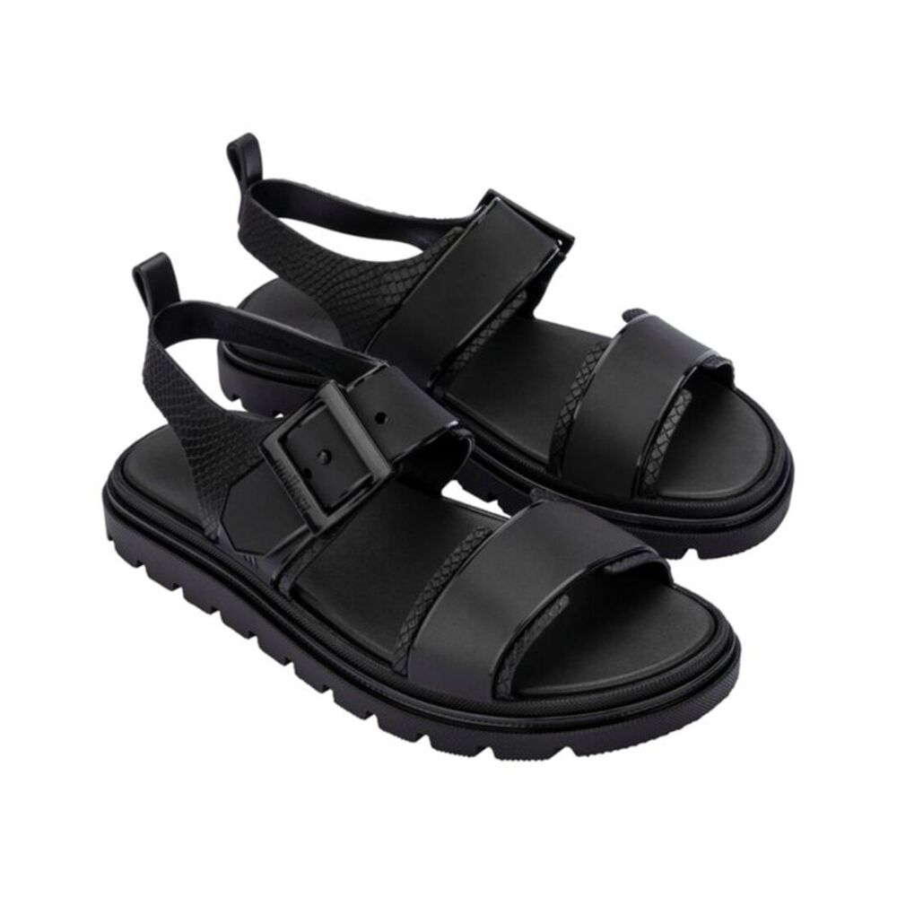 Melissa Shoes Connection Papete Sandal, Black